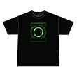 Green Lantern Movie Glow Logo Black T-Shirt